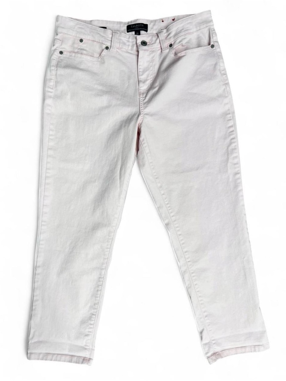 Talbots Pastel Pink Boyfriend Jeans 5 Pocket Coquette Balletcore Preppy - Picture 3 of 6